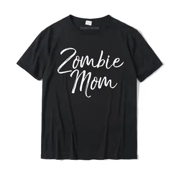 Sobitamine Zombie Halloween Kostüümid Pere Zombie Ema T-Särk Graafiline Meeste Tshirts Puuvill Tops & Tees Suve