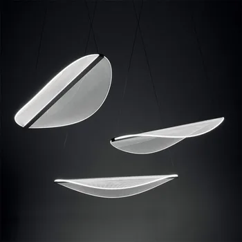 DIPHY Ripats Lamp Põhjamaade lehe lamp minimalistlik leht akrüül lambivarju riided elutuba söögituba loominguline hall valgus