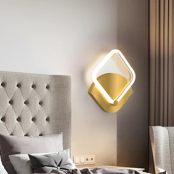 Uus disain-must/kuld LED Seina Tuled vannituba valguse magamistuba lamp Siseruumides Seina Lamp Kaasaegse Kodu Valgustus Seinale Paigaldatud wandlamp