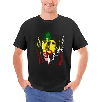 Ülegabariidiliste T-Särk Bob Marley 100 Puuvillased T-Särgid Smokaz Jamaica Kawaii Tshirt Mees Suvel Y2K Naljakas Kohandatud Riided